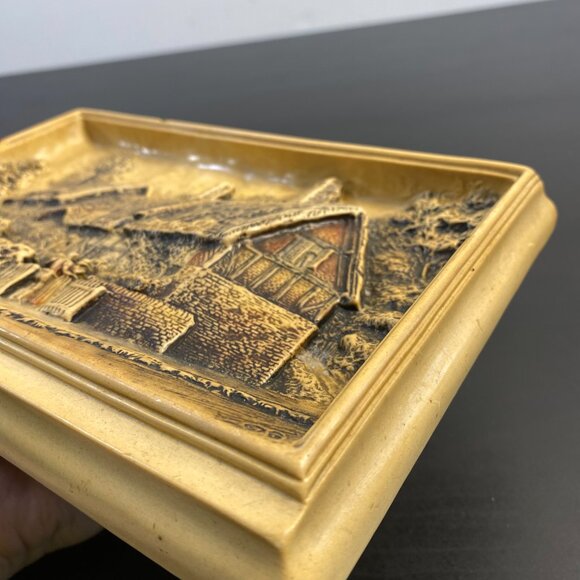 Vintage Osborne Ivorex Plaque Ann Hathaways Cottage - Picture 5 of 10